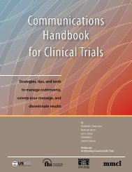 Communications Handbook for Clinical Trials: Strategies ... - FHI 360