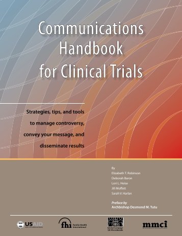 Communications Handbook for Clinical Trials: Strategies ... - FHI 360