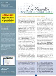 Journal n°7 Janvier 2008 (.pdf - 1,01 Mo) - Colombes Habitat Public