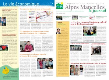 Alpes Mancelles - Le journal N° 8 - Communauté de communes des ...