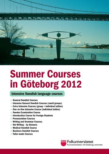 Summer Courses in Göteborg 2012 - Folkuniversitetet