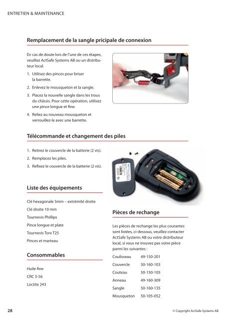 ActSafe ACC II Ascender TREUIL MOTORISE - ActSafe Power ...