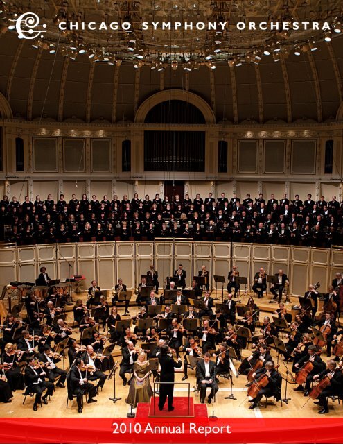 2010 Annual Report - Chicago Symphony Orchestra