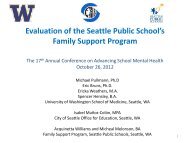 Evaluation of the Seattle Public School's Family Support Program