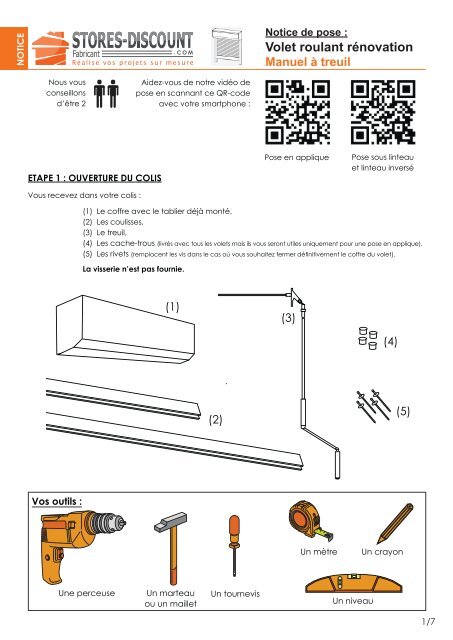 Différents type de pose pour votre volet roulant rénovation