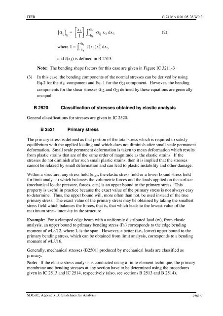 iter structural design criteria for in-vessel components (sdc-ic)