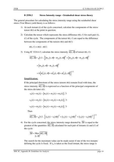 iter structural design criteria for in-vessel components (sdc-ic)