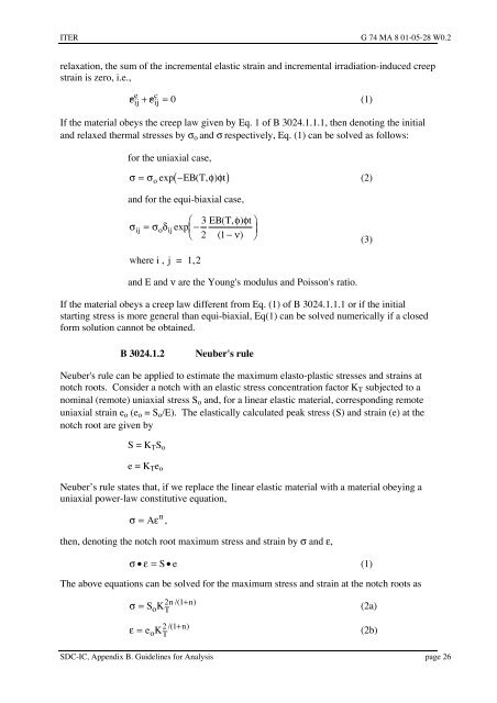 iter structural design criteria for in-vessel components (sdc-ic)