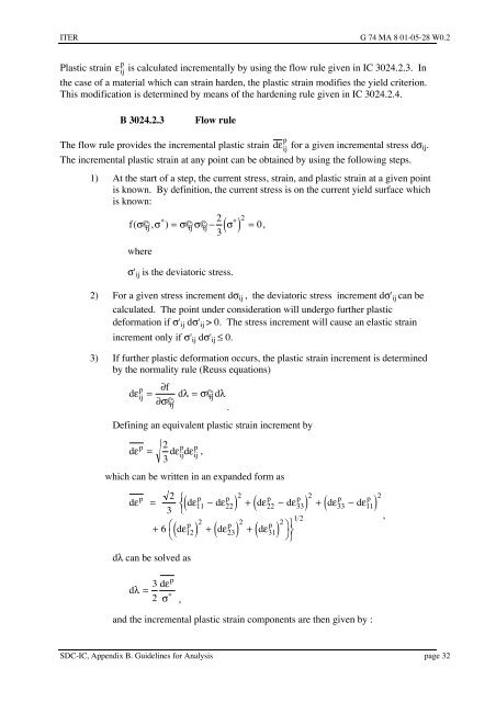 iter structural design criteria for in-vessel components (sdc-ic)