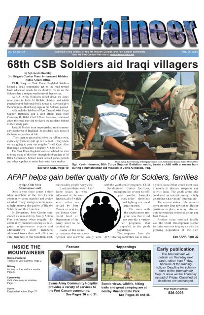 Community - Colorado Springs Military Newspaper Group