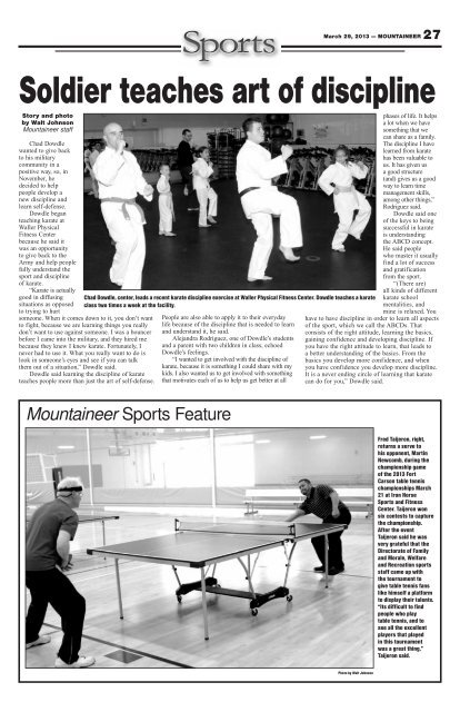 March 29, 2013 - Colorado Springs Military Newspaper Group