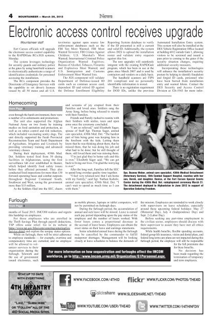 March 29, 2013 - Colorado Springs Military Newspaper Group