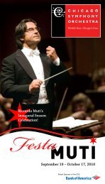 Download Festa Muti Brochure - Chicago Symphony Orchestra