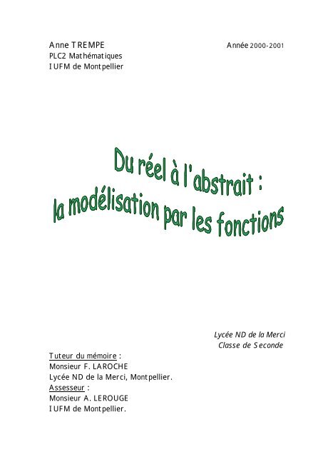 Anne Trempe Crdp De Lacadémie De Montpellier - 