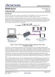 RX600 Series Flash over CAN - Renesas