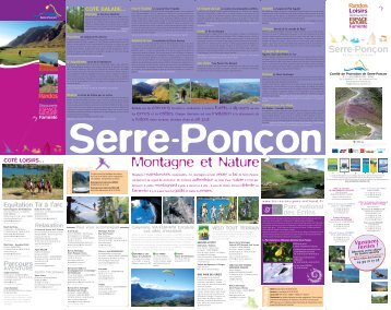 Carte touristique "Serre-Ponçon, Destination nature" (édition 2008)