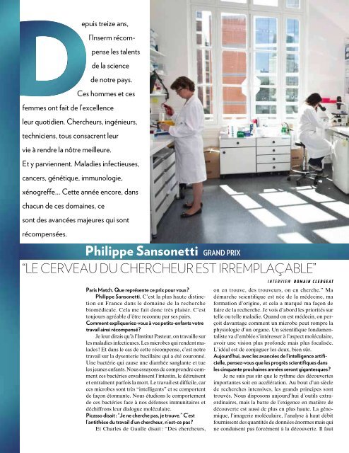 Paris Match - Inserm