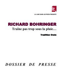 Dossier PDF (70Ko) : Traine pas trop sous la pluie... - L'Eclat