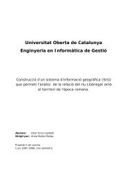 SIG relació traçat riu Llobregat amb època romana - Universitat ...