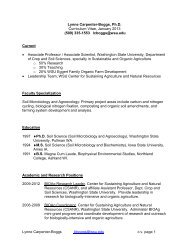 Lynne Carpenter-Boggs lcboggs@wsu.edu c.v. page 1 Lynne ...