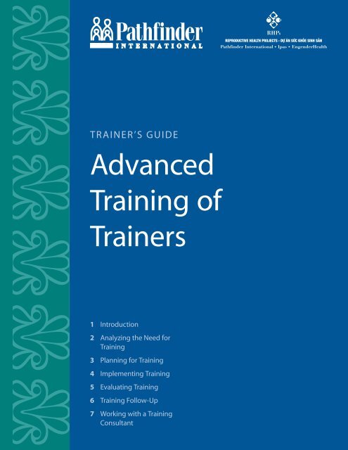 Advanced Training of Trainers - Pathfinder International