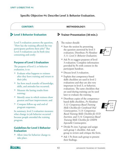 Advanced Training of Trainers - Pathfinder International