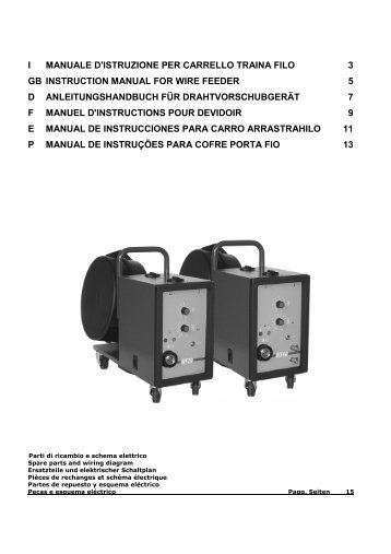 i manuale d'istruzione per carrello traina filo 3 gb ... - Elettro CF