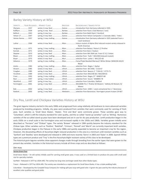 2012 Dryland Field Day Abstracts - Dept. of Crop and Soil Sciences ...