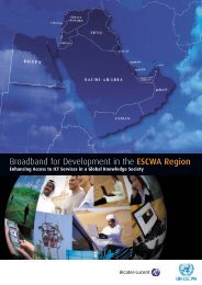 Broadband for Development in the ESCWA Region - Economic and ...