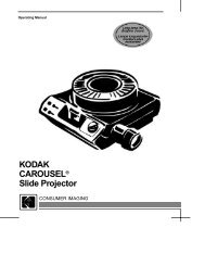Operating Manual for the KODAK CAROUSEL Slide Projector
