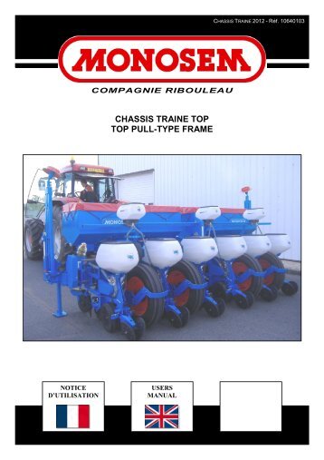 chassis traine top top pull-type frame - monosem-planters.com