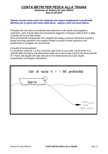 CONTA METRI PER PESCA ALLA TRAINA - Grix.it