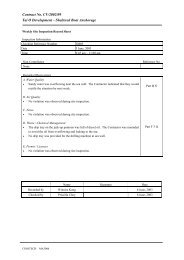 Contract No. CV/2002/09 Tai O Development – Sheltered Boat Anchorage