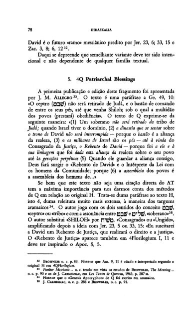 QUMRAN Exegese Histórica e Teologia de Salvação