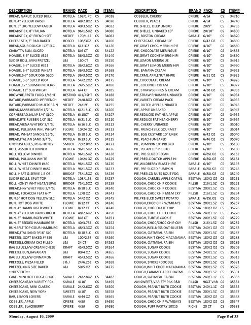 Product Catalog - Summer - Menu Maker Foods