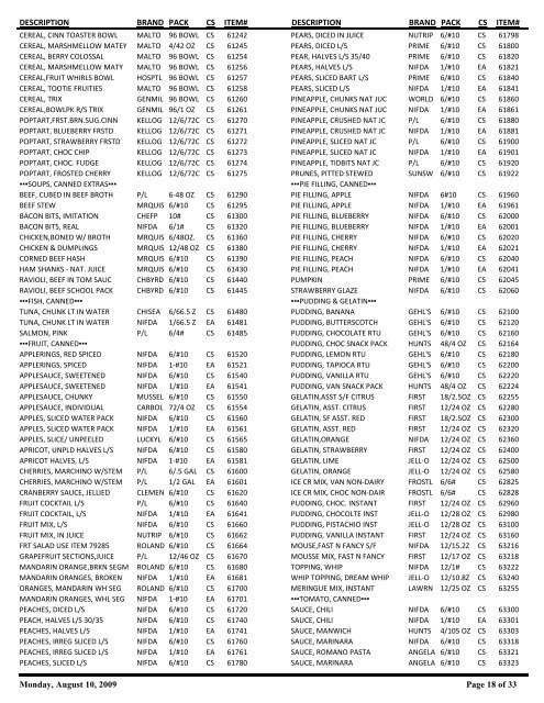 Product Catalog - Summer - Menu Maker Foods