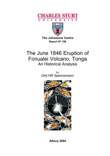 The June 1846 Eruption of Fonualei Volcano, Tonga - Life - Charles ...