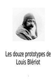 Les douze prototypes de Louis Blériot