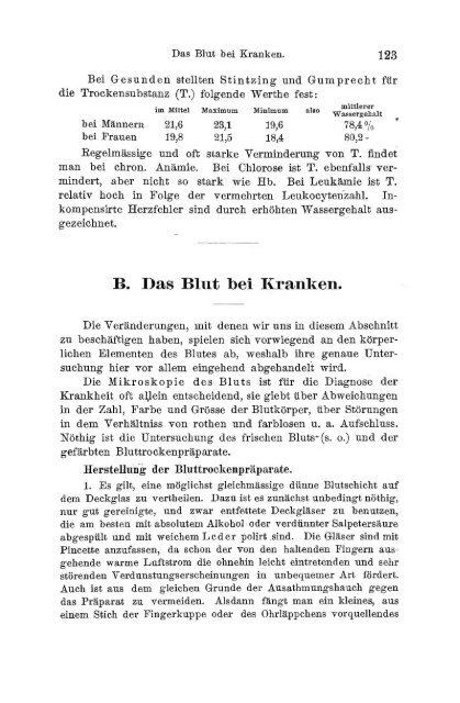 I. Pflanzliche und thierische Parasiten.