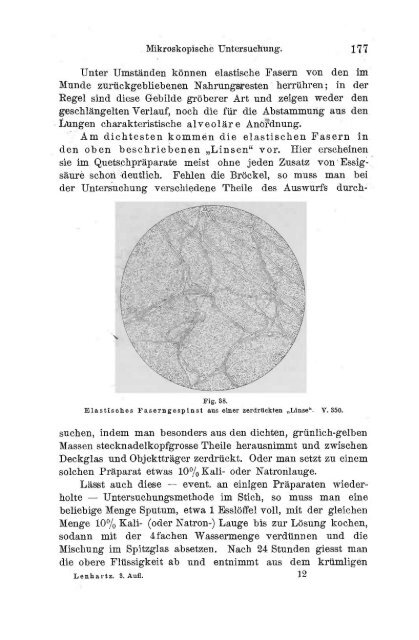 I. Pflanzliche und thierische Parasiten.