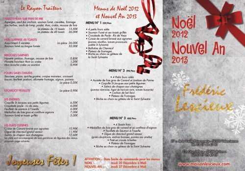 Noël Nouvel An - Maison Lescieux