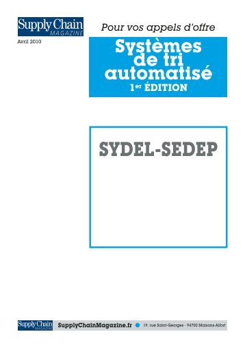 sydel-sedep - Supply Chain Magazine