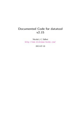 datatool-code.pdf. - CTAN