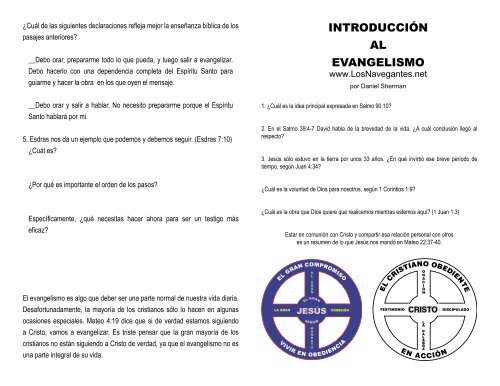 Breve Introducción al Evangelismo - LosNavegantes.net