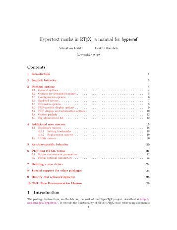 Hypertext marks in LaTeX: a manual for hyperref - CTAN