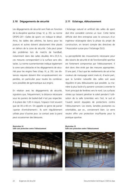 Salles de sport - BfU