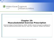 Chapter 29: Musculoskeletal Exercise Prescription