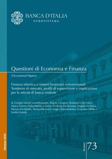 Questioni di Economia e Finanza