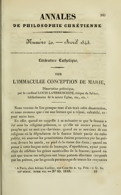 Annales de Philosophie Chrétienne 26.pdf - Bibliotheca Pretiosa