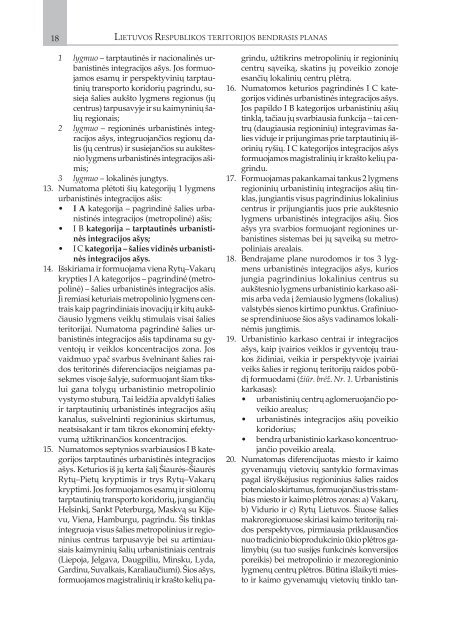 lietuvos respublikos teritorijos bendrasis planas - Aplinkos ministerija